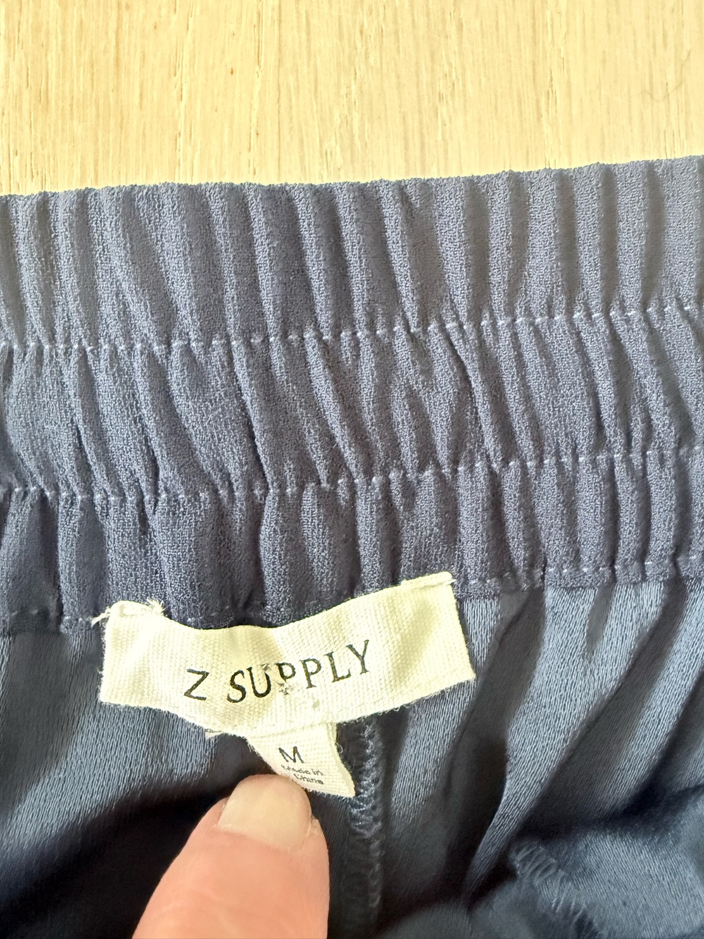 NWT Evereve Z Supply Saunder Midi Track Skirt Blue Eclipse Size Medium - Picture 7 of 11